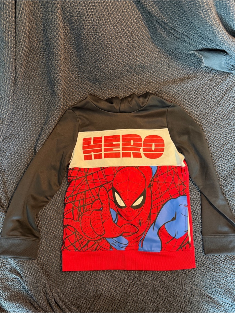 jumping beans Red and Black Spider-Man 'HERO' Pullover NWOT